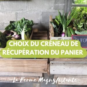 Réservation créneau récupération